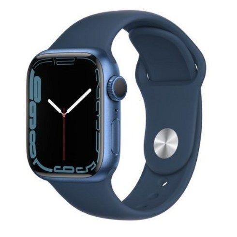 Apple 애플워치 7 GPS+Cellular, 41mm, 알루미늄, 블루 / 어비스블루 스포츠 밴드