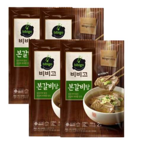 비비고 본갈비탕 700g, 4개