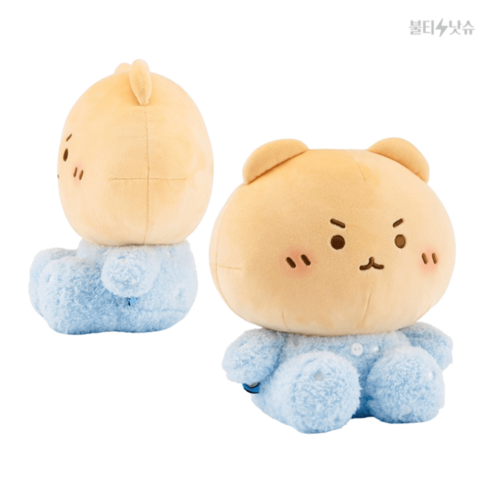 두산베어스망그러진곰 - 망그러진곰 굿즈 귀여운 곰 캐릭터 시팅 인형 소형 20cm