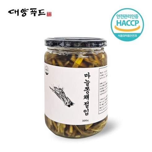 마늘쫑채장아찌 - [대양푸드] 마늘쫑채 장아찌 절임 300g x 1병, 1개