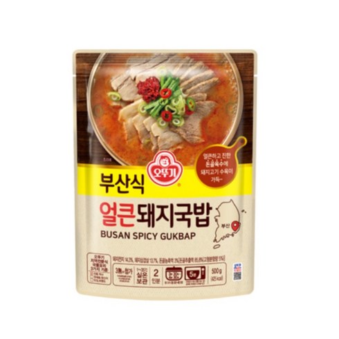 이상민돼지국밥 - 오뚜기 부산식 얼큰 돼지국밥, 10개, 500g