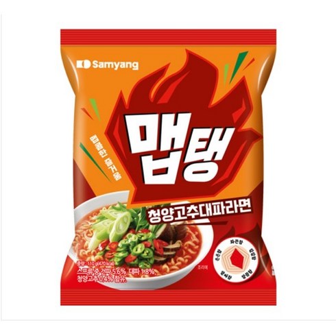 맵탱 - 맵탱 청양고추대파라면 110g, 12개