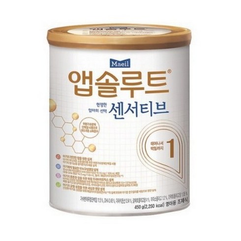 앱솔루트 센서티브 분유 1단계, 450g, 1개