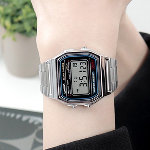 2024년 가성비 최고 카시오랜드 - 카시오 공용 빈티지 레트로 디지털 프리버클 손목시계