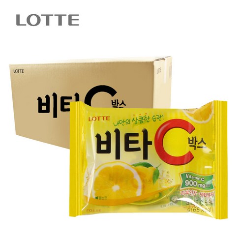 롯데 단독  인텐시브 비타민 프로그램  - [Box] 롯데 비타C 900mg, 단일 수량