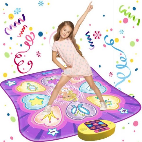 4mat - SUNLIN Dance Mat Gifts Toys for 3 4 5 6 7 8 Years Old Frozen Theme Pad with Game Challenge Levels, 03 Purple