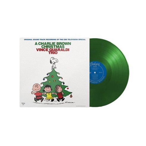 캐롤lp - [LP] 찰리 브라운 크리스마스 음악 (A Charlie Brown Christmas OST by Vince Guaraldi Trio) [크리스마스 트리 그린 컬러 LP]