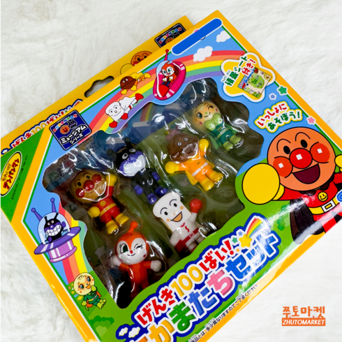 [정품] 호빵맨 미니 피규어 6종 호빵맨 세균맨 짤랑이 카레빵맨 식빵맨 메론빵소녀, 호빵맨 마스코트 피규어 5종, 단품