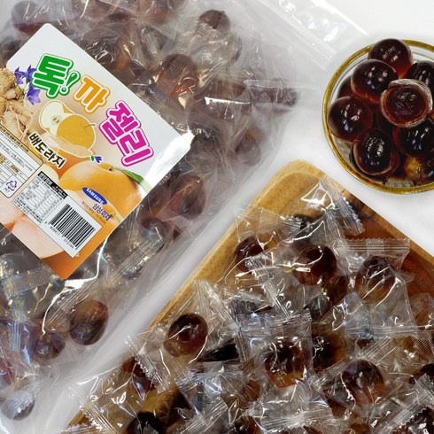 배도라지젤리 - [배농축액40%] 톡까먹는 젤리 배도라지맛 시원하고 달콤한맛, 1개, 1kg