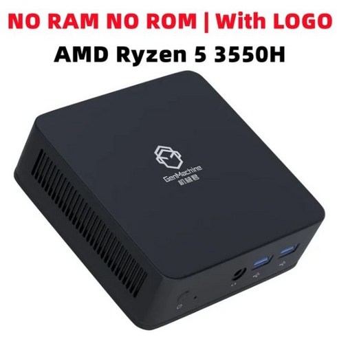 SZBOX 미니 PC AMD Ryzen 5 3550H DD4 x 2 3200MHZ NVME 윈도우 11 와이파이 BT 4.2 4K HD 데스크탑 게이머 컴퓨터, 01 Ryzen 5 550H_04 EU, 01 No Ram No Storage