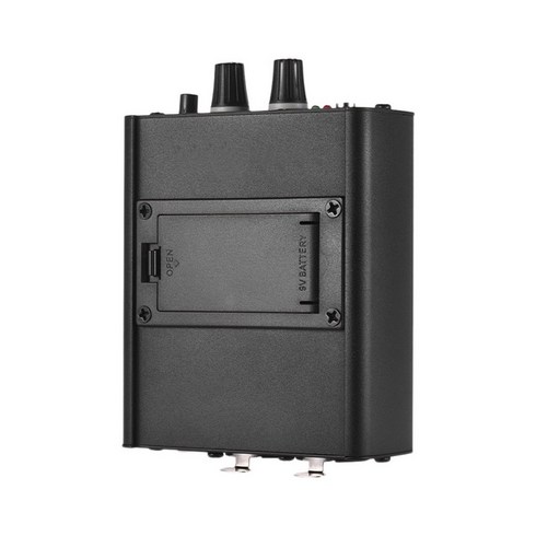 XLR 입력이 있는 개인용 이어폰 모니터 헤드폰 증폭기 3.5mm 출력 오디오 인터페이스, [01] Black, 검은색