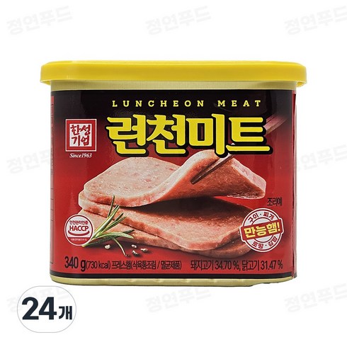 햄 - 한성기업 런천미트 햄통조림, 24개, 340g