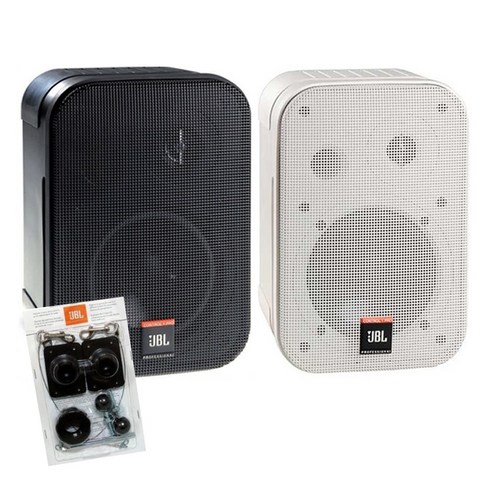 JBL CONTROL1PRO 5.25인치 150W 2WAY 컴팩트/라우드/스피커/브라켓포함 개당(통당) 벽천장설치 SA200, 블랙(브라켓포함)