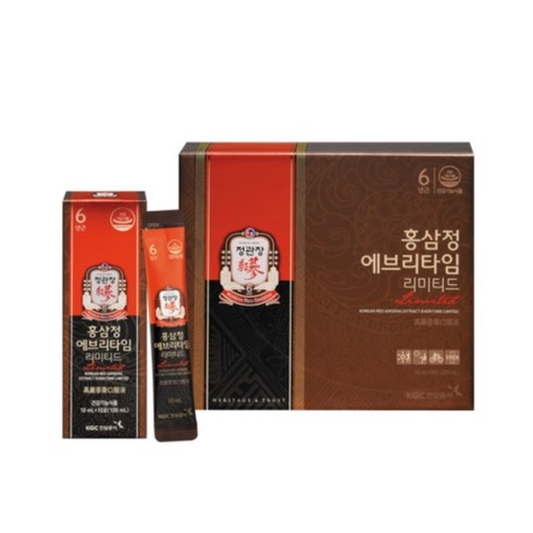 정관장 홍삼정 에브리타임 리미티드 10ml 30포 쇼핑백증정, 300ml, 1개