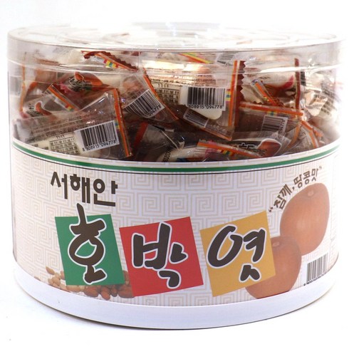 서해안 민속 식품 전통 호박 엿 4통 1BOX, 1.4kg, 4개