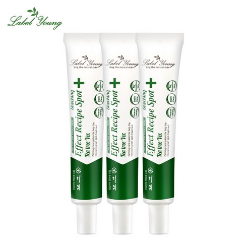 라벨영 쇼킹효과레시피 티트리스팟, 30ml, 3개