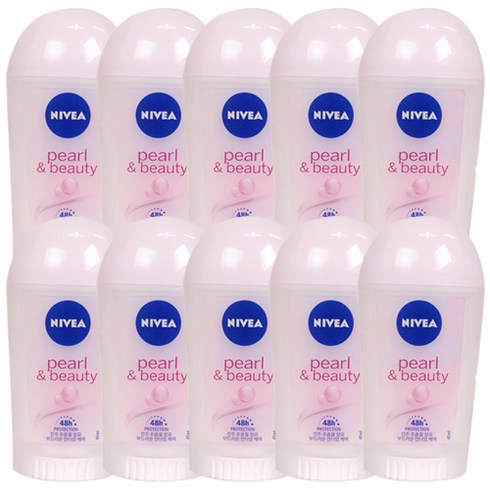 니베아 데오드란트 스틱 펄앤뷰티, 40ml, 10개