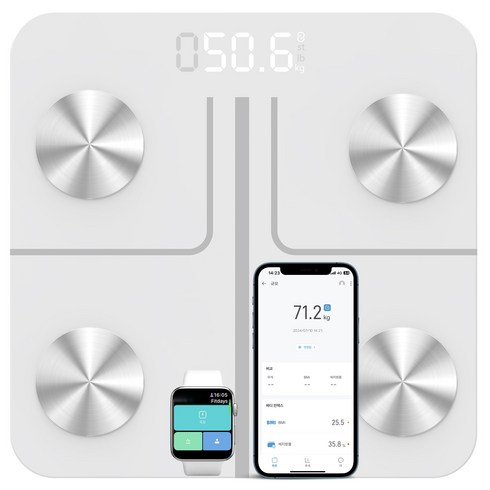 신일체중계 - 서설 블루투스 스마트체중계 디지털체중계 체지방체중계 아기체중계 가정용체중계 대형 고화질 모니터 고정밀센서, 화이트, BG1911S, 1개