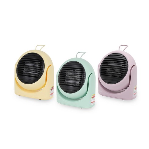 2023년 가성비 최고 캠핑장난로 - 가정 사무실 캠핑장 PTC미니팬히터 발난로 온풍기 300W 500W 2단조절, 퍼플