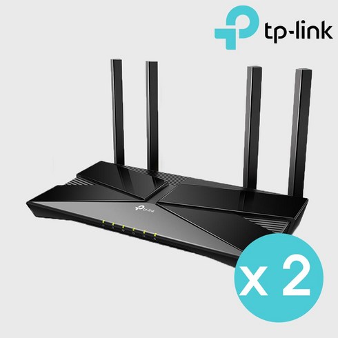 티피링크 AX3000 듀얼밴드 Wi-Fi 6 기가비트 유무선 공유기, AX53_2개, 개수