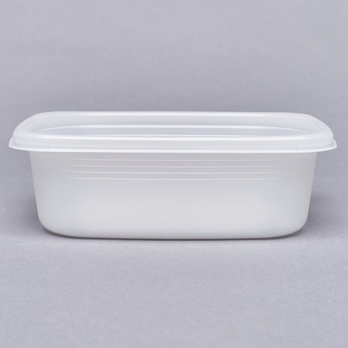 체인컴퍼니 밀폐 사각 죽용기 중 750ml 뚜껑포함, 50개, 1개입