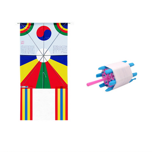 어린이용방패연 아동용가오리연 연날리기세트, 독수리연+얼레