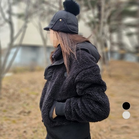 그레힙 겨울 여성 골프 양털 점퍼 후드 방한 방풍 바람막이 여성골프웨어