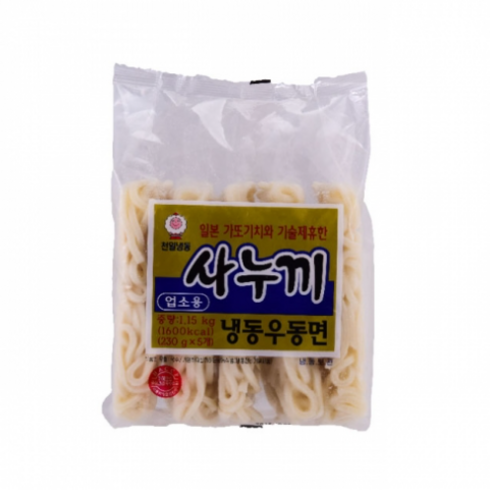 천일사누끼 냉동우동면 230g, 1.15kg, 12개