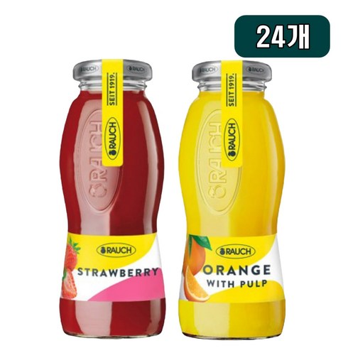 글렌모렌지넥타도르 - 라우치 오렌지 위드펄프 12개 + 스트로베리 12개 200ml 24개