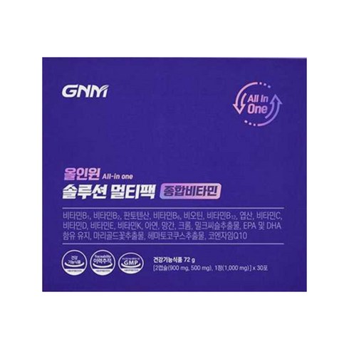[GNM자연의품격] 올인원 솔루션 멀티팩 종합비타민 2400mg x 30포 (1박스), 1박스, 72g