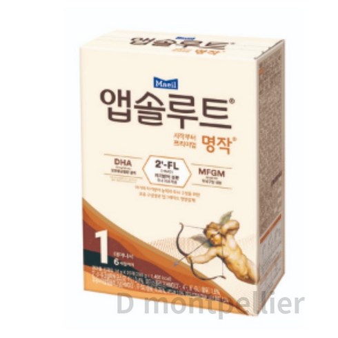 앱솔루트 프리미엄 명작 분유 1단계, 280g, 50개