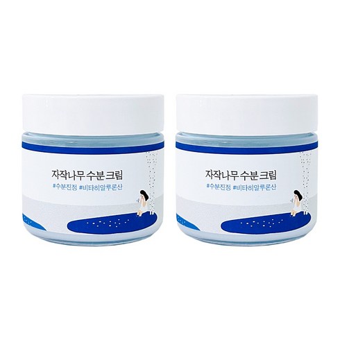 2개SET 라운드랩 자작나무 수분 크림 80ml, 자작나무 수분 크림 80ml 2개, 2개