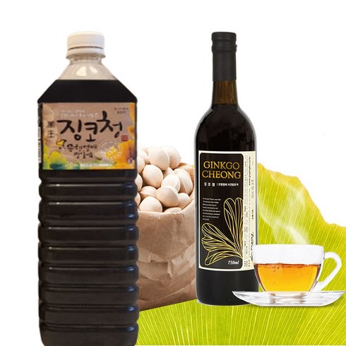 명188 은행식초 은행발효액 효능 750ml 1500ml 기관지 폐건강, 1개