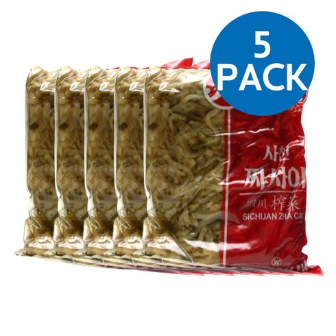 중식 장아찌 절임 사천 짜사이 1kg X 5개 (총 5kg) 쨔샤이 짜샤이 짜사이 중국김치 중국집김치 짜사이무침 중국집밑반찬 절임반찬 절임 밑반찬 짜장면 자장면 짜파게티 단무지
