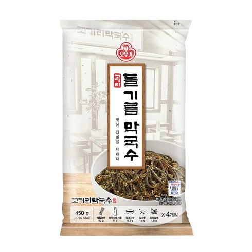 오뚜기 고기리 들기름 막국수, 450g, 2개