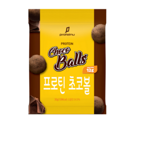 프로틴유 프로틴 초코볼, 30g, 6개