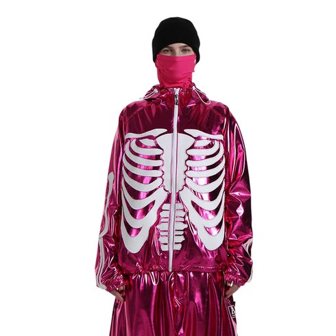 2023년 가성비 최고 비에스래빗자켓 - 비에스래빗 2324 BSRABBIT MELLOW SKULL HOODED JACKET PINK 스노우 보드복 자켓
