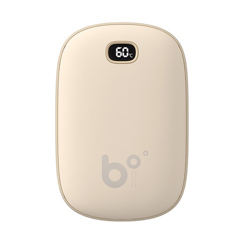 2023년 가성비 최고 손난로샤오미 - 샤오미 JISU 휴대용 손난로 보조배터리 2in1 양면발열 캐미시어 손난로 3단 온도조절 방한용품, 베이지(NS02), 베이지(NS02)