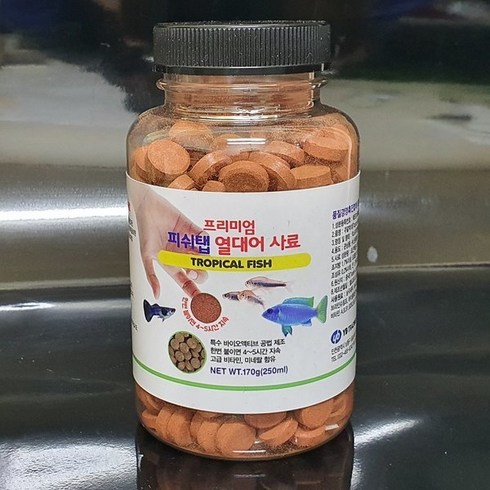 노보탭 - 노보탭 2 시리즈 피쉬탭 열대어 사료 250ml 170g