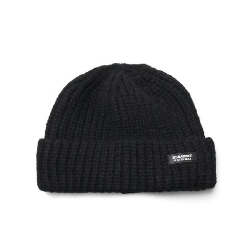 2023년 가성비 최고 비에스레빗비니 - 비에스래빗 2324 BSRABBIT LOGO RUBBER WAPPEN BEANIE BLACK 스노우보드 비니