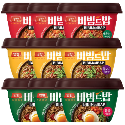 동원비빔드밥 - [3+3+3] 동원 양반 비빔드밥 비빔밥 혼합 매운참치 + 불고기 + 돌솥