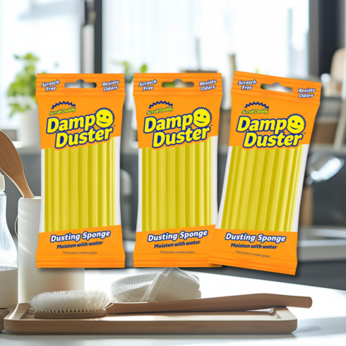 스크럽대디 먼지 더스트 청소 스펀지 국내배송 정식수입 정품 Scrub Daddy Damp Duster 3개