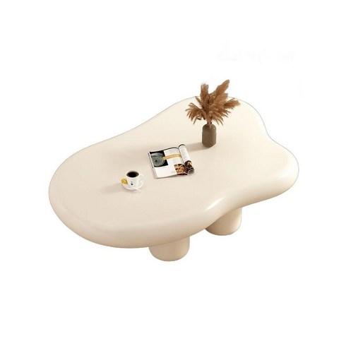 구스타프웨스트맨 마지스 커피 낮은 구름 테이블 비정형 저상형 디자인 거실 미드센츄리, 블루(길이120x폭79x높이40CM)