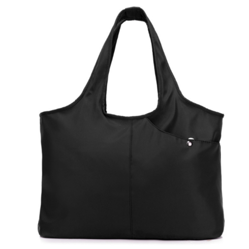 방수기저귀가방 - 대용량 방수 숄더 기저귀 가방, 블랙