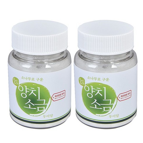 우이당 솔잎 양치소금(70g x 2)/3~4개월분/송염분말, 2개, 70g