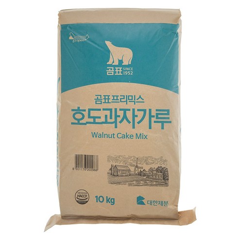 대한제분 곰표 호도과자가루 10kg, 2개