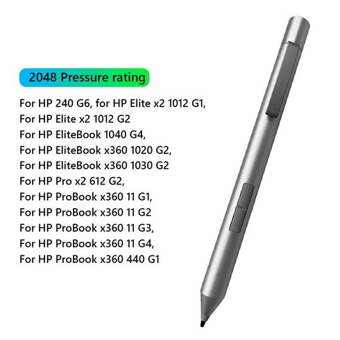 활성 터치 스타일러스 펜 hp elitebook x360 1020 1030 1040 g2 g3 g4 g5 elite x2 1012 1013 tablet pen screen draw, 협력사, 한개옵션1