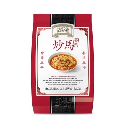 피코크 - 신세계푸드 피코크 초마 짬뽕 1.24kg 넉넉한 2인분, 1개