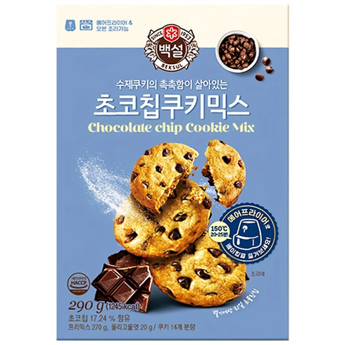 CJ제일제당 [CJ제일제당] 백설 초코칩 쿠키믹스 290g x 1개