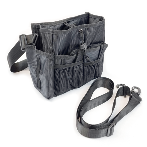 2023년 가성비 최고 burtonskibag - 에이프라하 메이크업 스타일리스트 현장 가방 전문가용 아티스트 브러쉬 수납 화장품 출장 매쉬 힙색 숄더 크로스백 작은 미용 뷰티 분장 스튜디오 백, 2.시크 B타입-미니, 1개